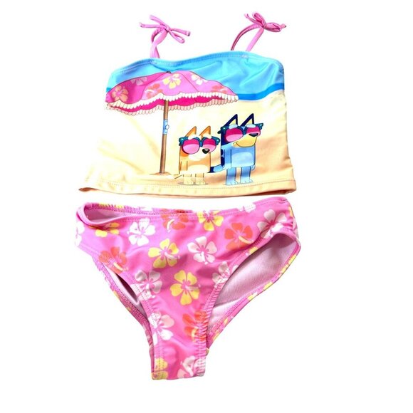Bluey Other - Bluey Toddler Girls Swim Suit Multicolored 2PC Size 4/5
